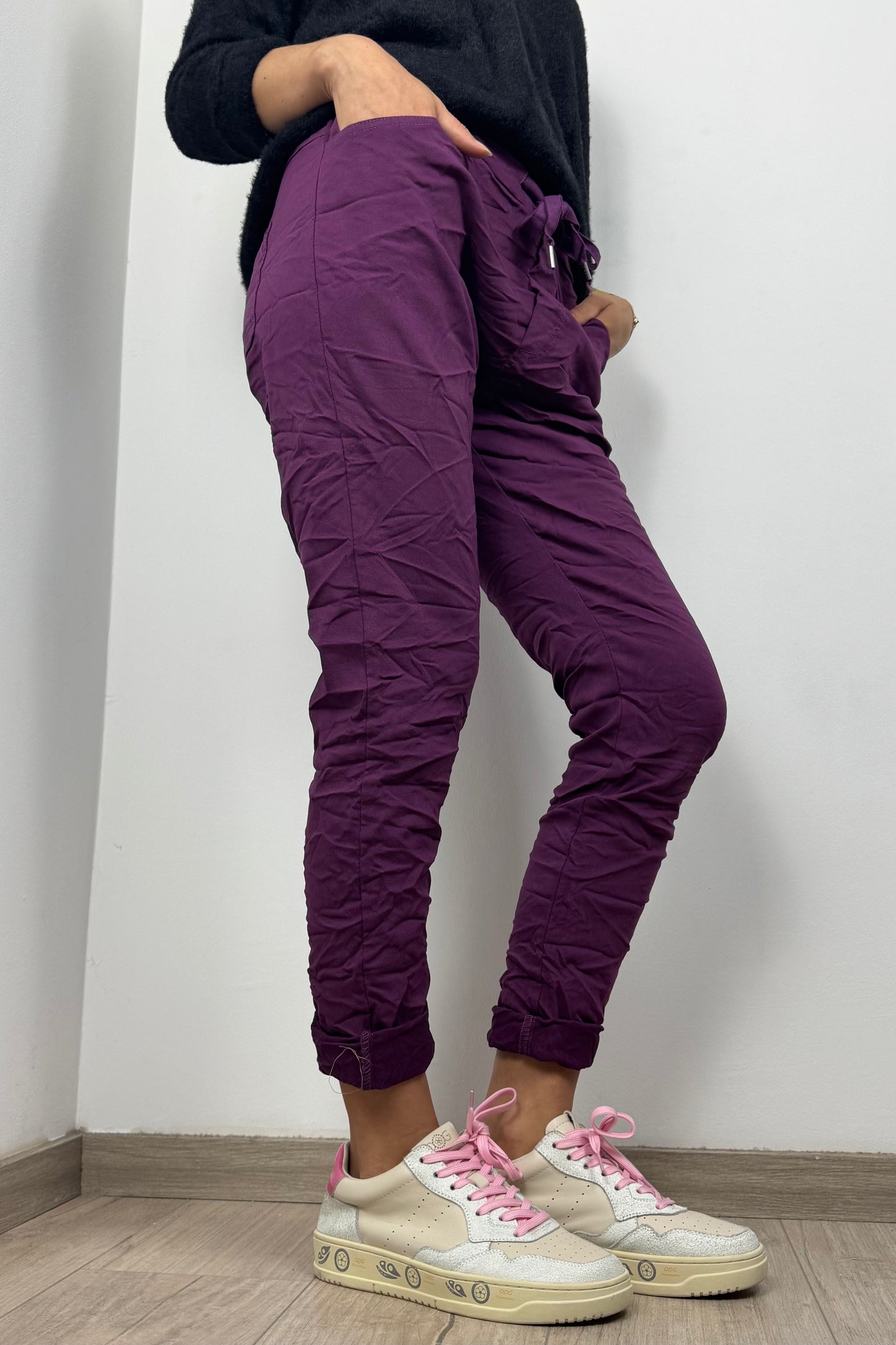 Damen Hose mit Kordelzug – Einheitsgröße 36-42