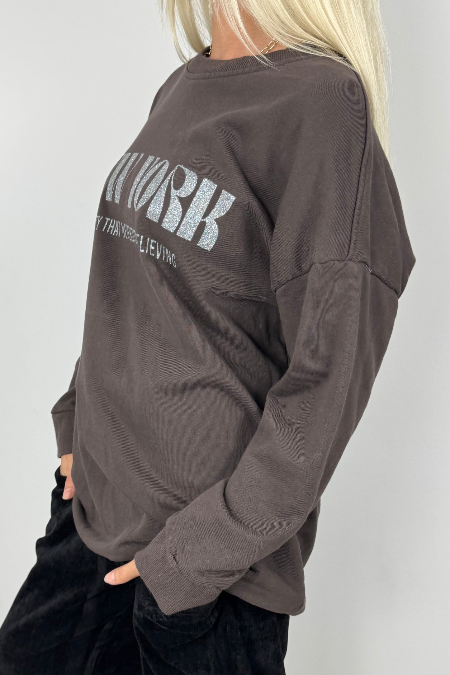 Oversize Sweatshirt New York –Choco