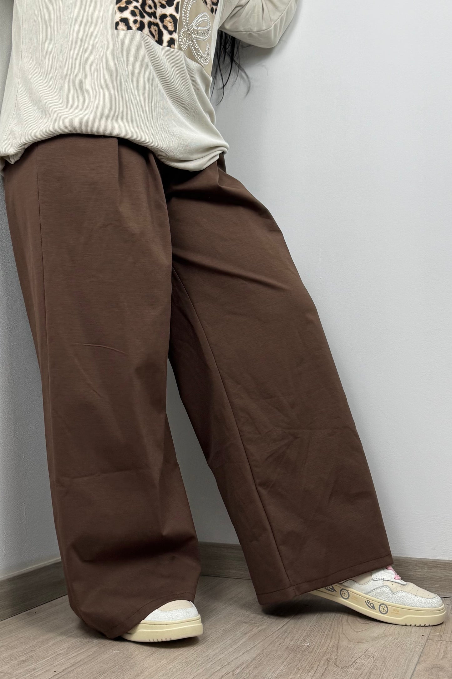 Trendige Culotte mit elastischem Bund und Logo-Bändern