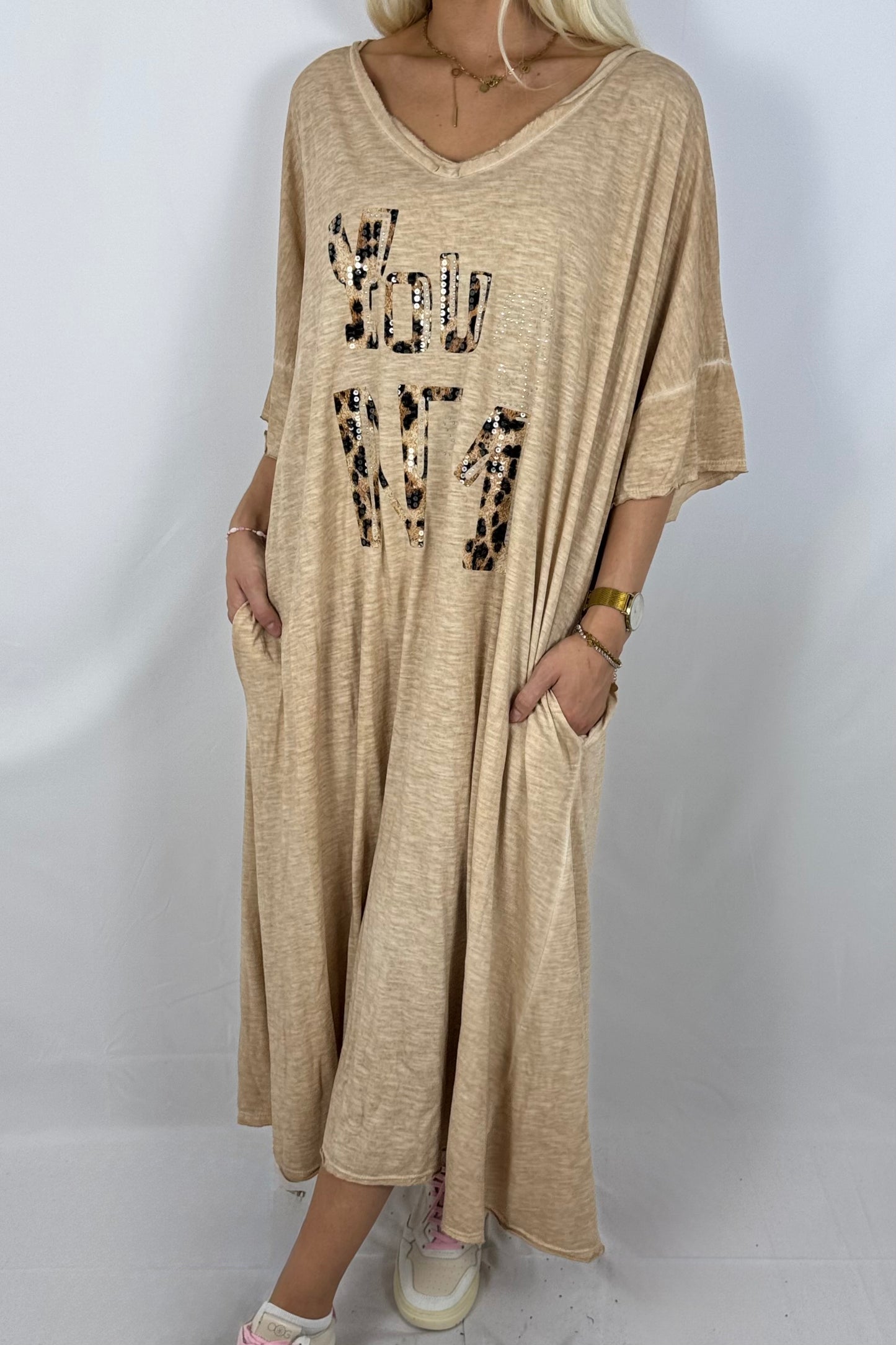 Kleid „You N°1“ mit Leo-Print-Kamel