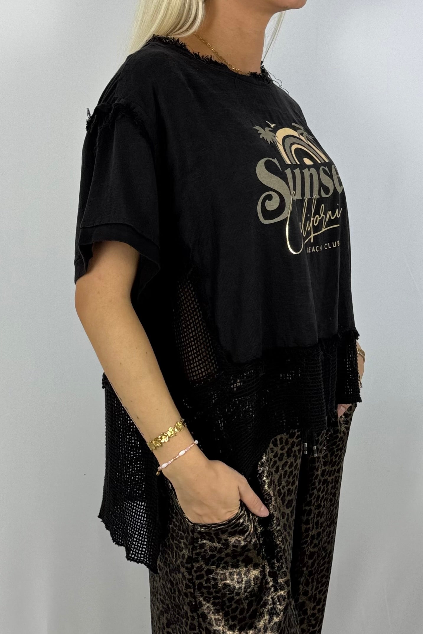 Shirt „Sunset California“ –Schwarz