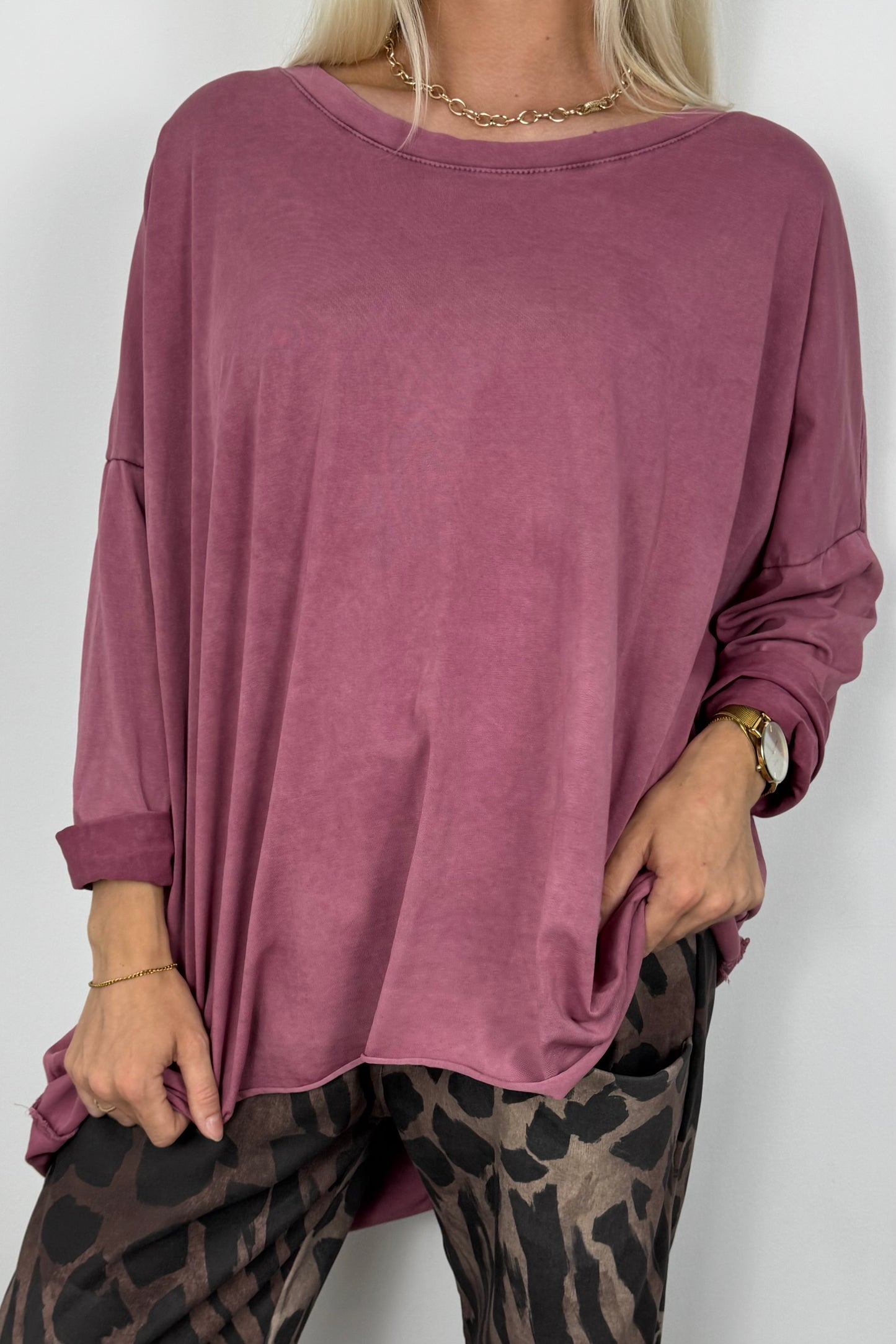 Oversize Damen Shirt mit weitem Schnitt